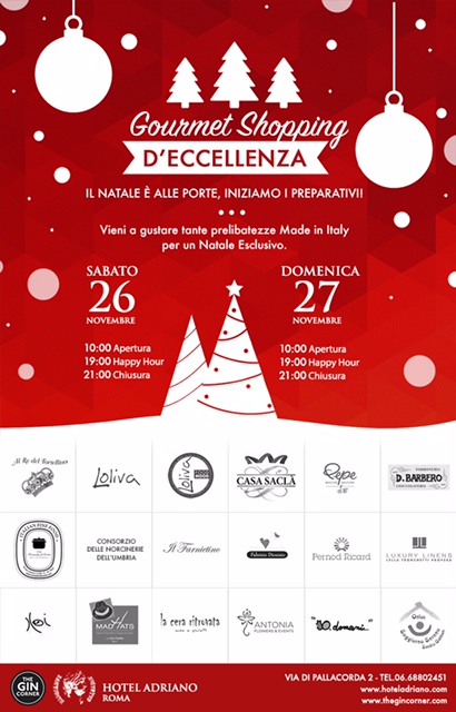 gourmet shopping hotel adriano