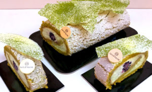 Ricetta Bamboo - biscuit con cremoso al tè matcha