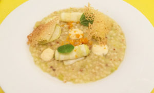 Fregula zucchine e bottarga